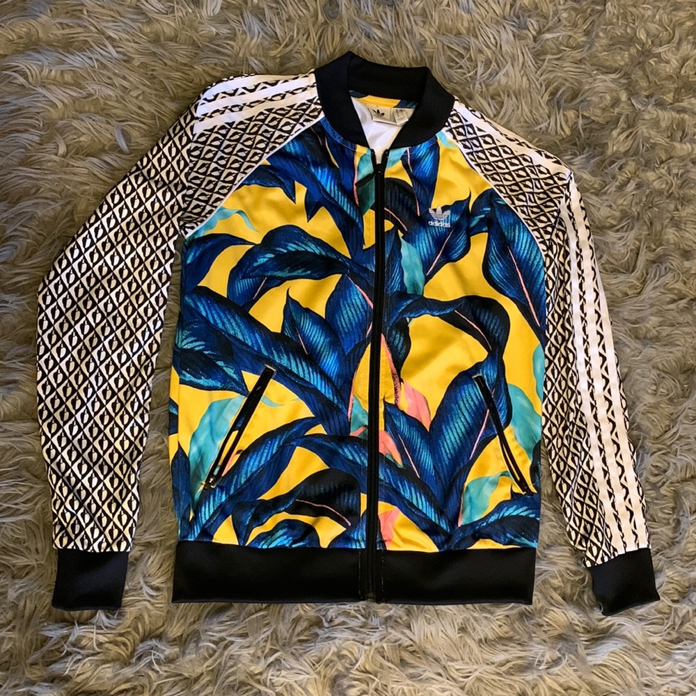 Adidas’s fun full zip up jacket.